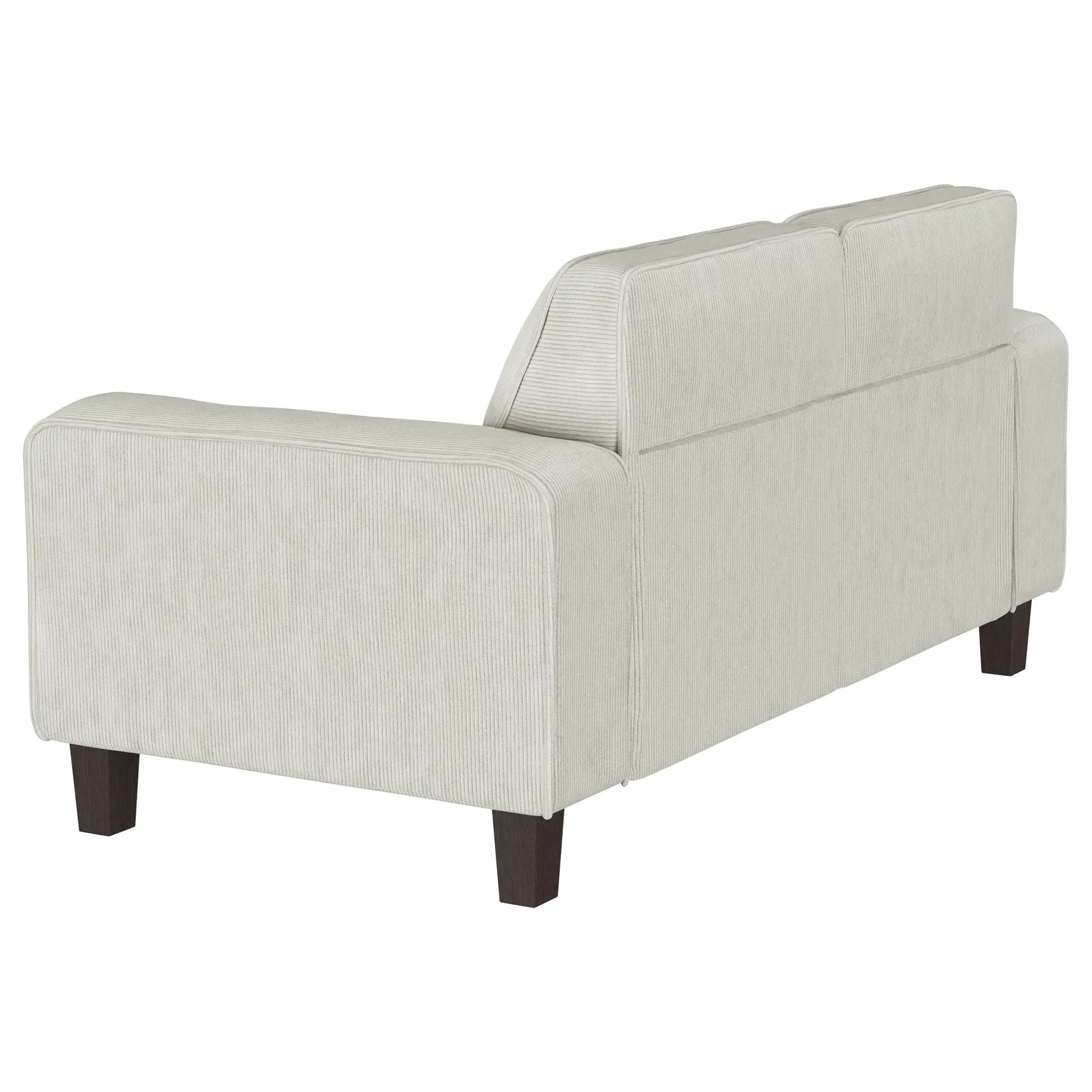 Xana - Track Arm Tufted Loveseat - Greige