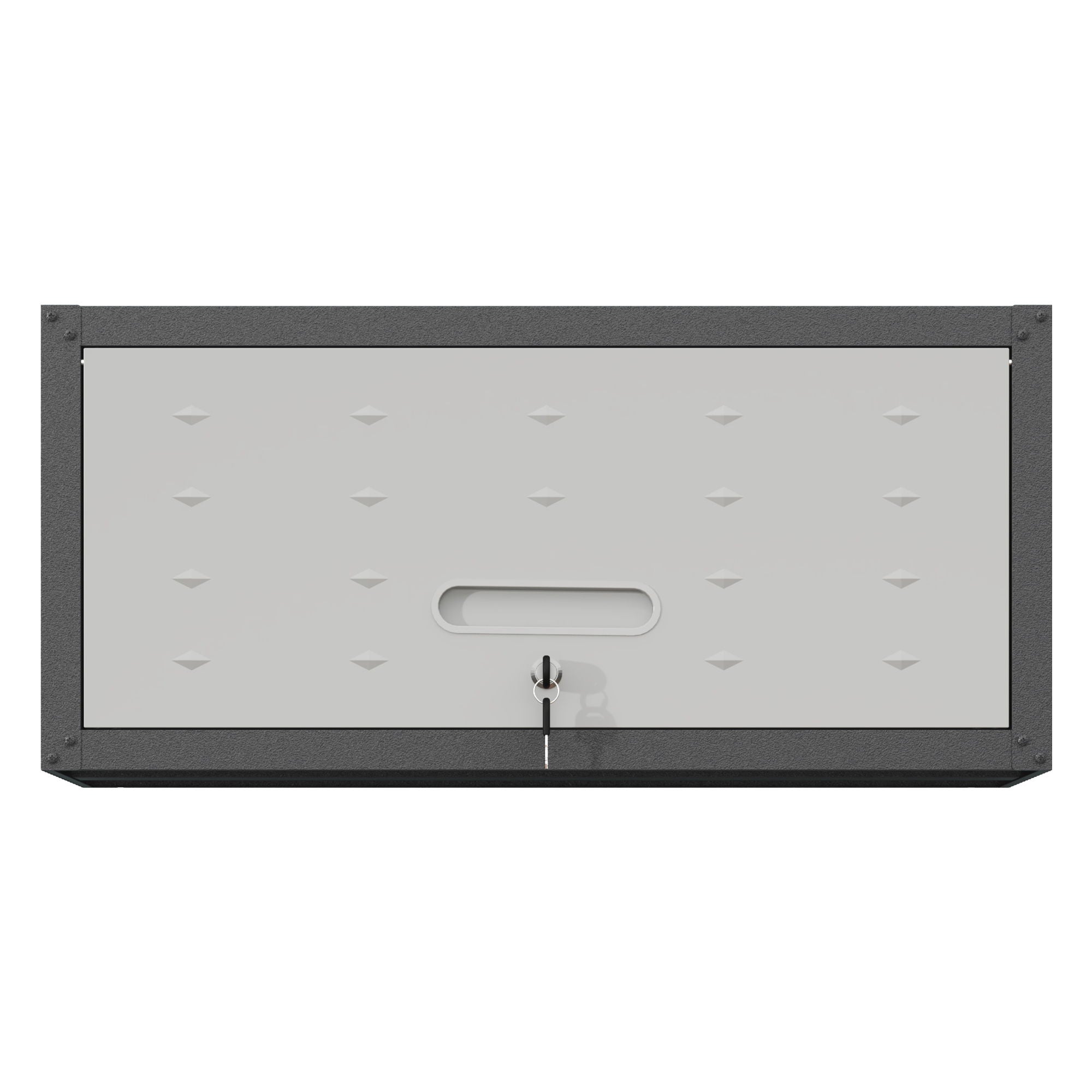 Heavy Duty Metal Wall Mounted Tool Storage Cabinet Steel Metal Garage Storage Cabinet - Black / Gray by HouseOfZazla