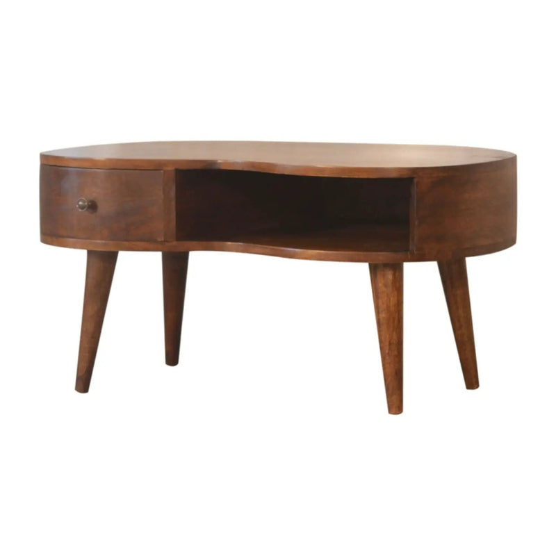 Wave Coffee Table With 1 Drawer by HouseOfZazla
