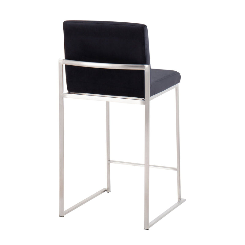 Fuji - Contemporary High Back Counter Stool, Functional Design by HouseOfZazla