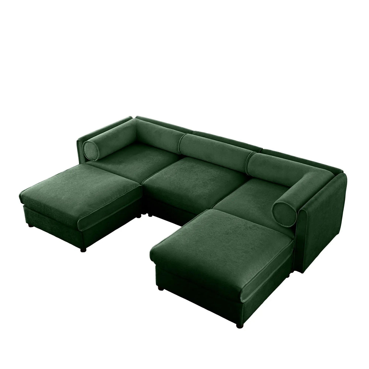 Contemporary Elegant Sofa With Storage And Ottoman by Unique Piece Furniture