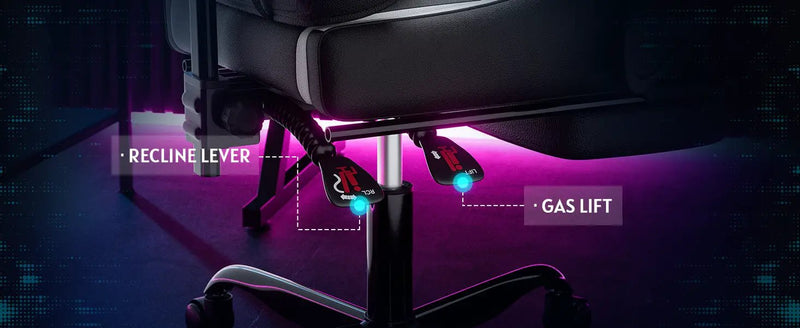 Ergonomic Gaming Chair with Footrest and Lumbar Support by HouseOfZazla