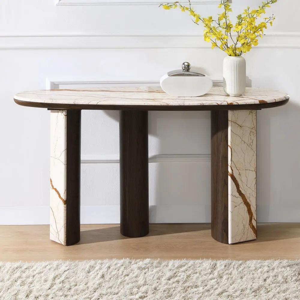 Haidar - Table With Marble Top by Unique Piece Furniture