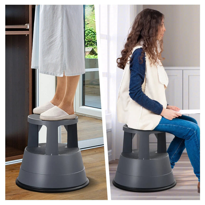 330 lbs Step Stool with Non-Slip Rubber Platform by DirectDeals