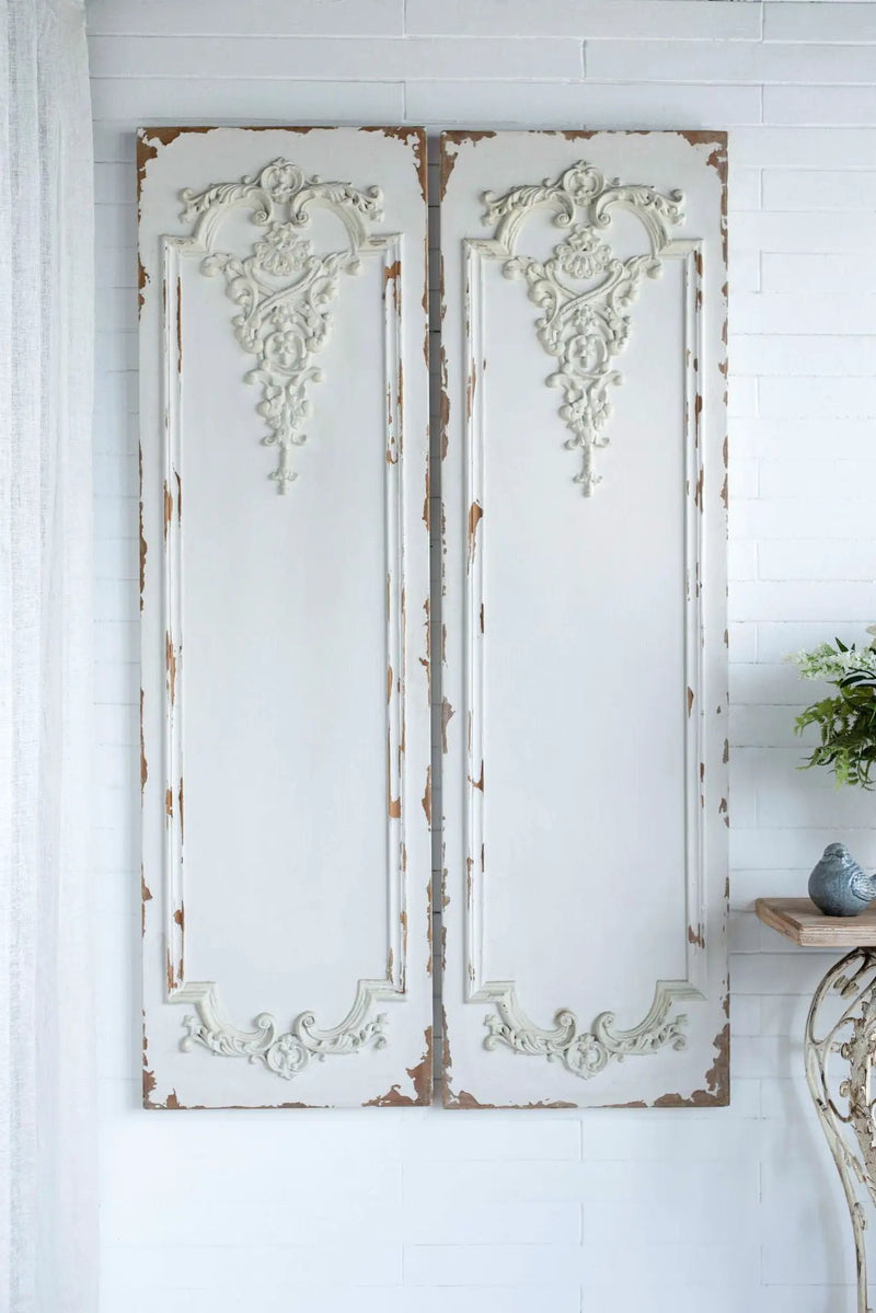 Set Of Large Wooden Rectangle Hanging Panels by Unique Piece Furniture