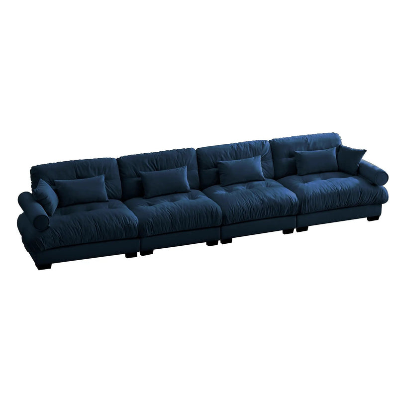 Super Comfort Oversized Modular Sectional Sofa, Deep Seat Convertible L Shaped Couch by Unique Piece Furniture