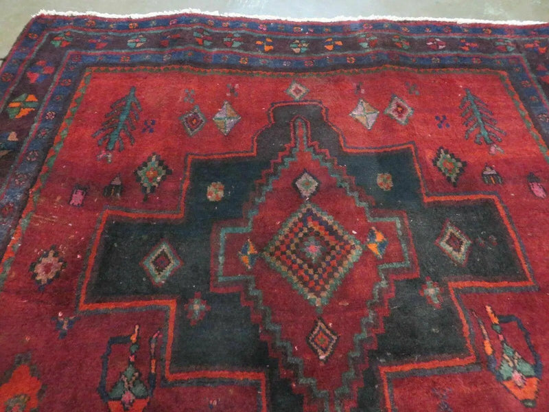 4' X 8' Antique Handmade India Geometric Oriental Wool Rug Veg Dyes Nice by Jewel Rugs