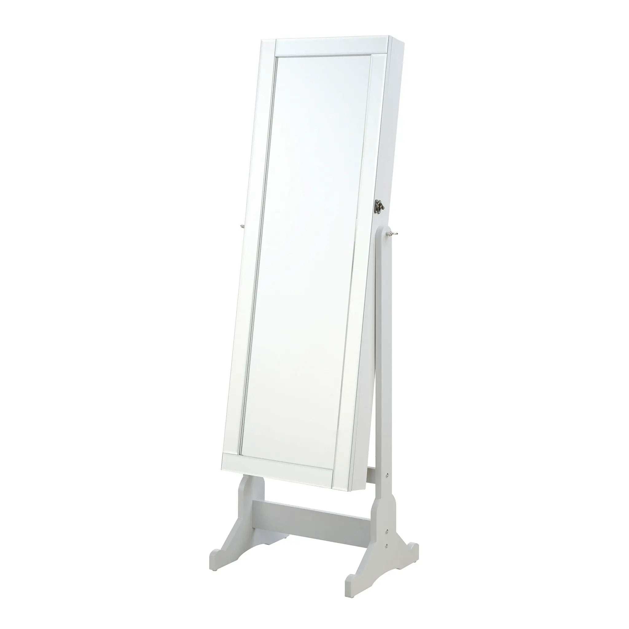 Yvonne Cheval Mirror with Jewelry Storage Dove Grey by Unique Piece Furniture