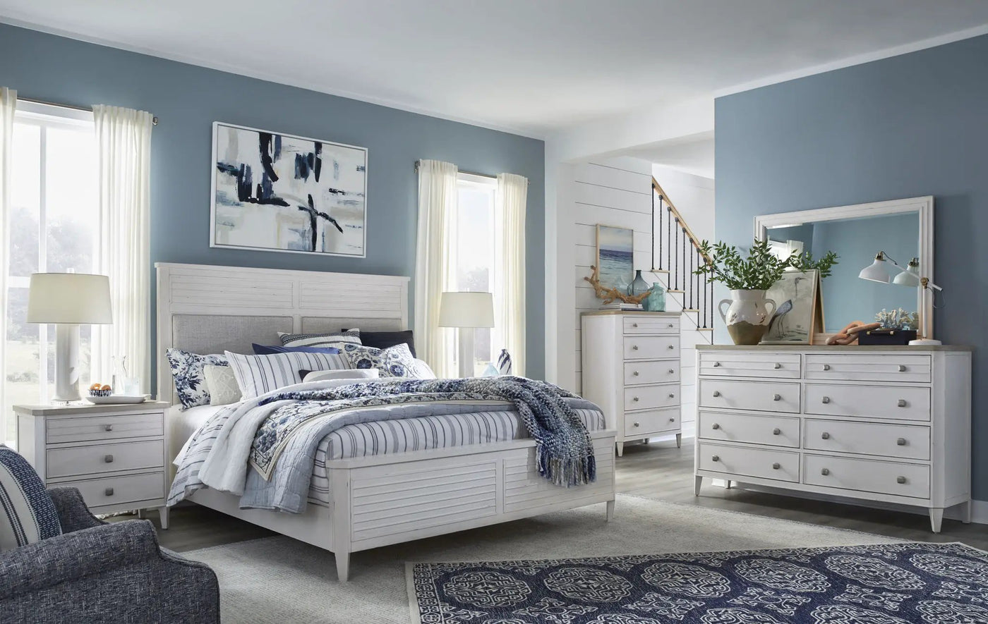 Echo Isles - Upholstered Panel Bed by Unique Piece Furniture