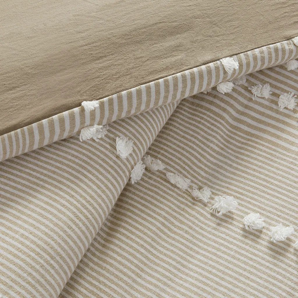 King 3 Piece Cotton Yarn Dyed Duvet Cover Set by HouseOfZazla