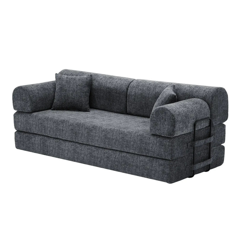 Modern 2 Tone Fabric Convertible Sleeper Sofa Bed by Unique Piece Furniture