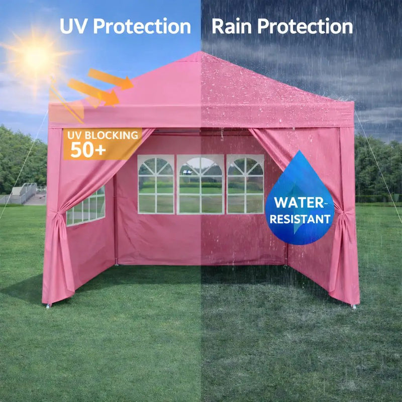 Outdoor 10x10 Ft Pop Up Gazebo Canopy Tent with Removable Sidewalls by HouseOfZazla