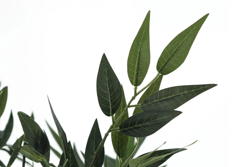 47" Tall, Artificial Plant, Acacia Tree, Indoor, Faux, Fake, Floor, Greenery, Potted, Silk, Decorative - Green / Black by Unique Piece Furniture