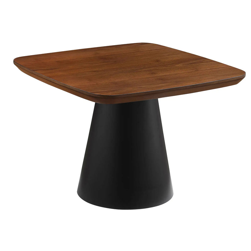 Duncan - 2 Piece Coffee Table Set With Sculpted Bases - Walnut
