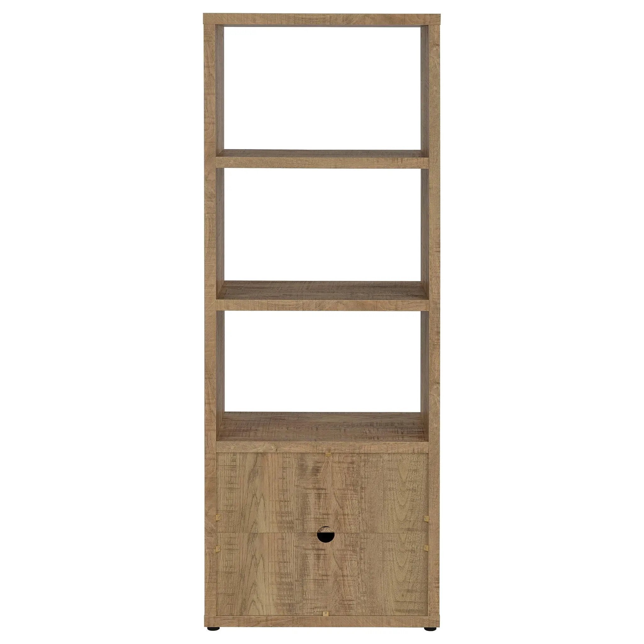 Noriega - 3 Piece TV Entertainment Center, Open & Concealed Storage - Wood by HouseOfZazla