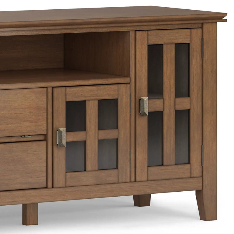 Artisan - TV Media Stand - Rustic Natural Aged Brown by Unique Piece Furniture