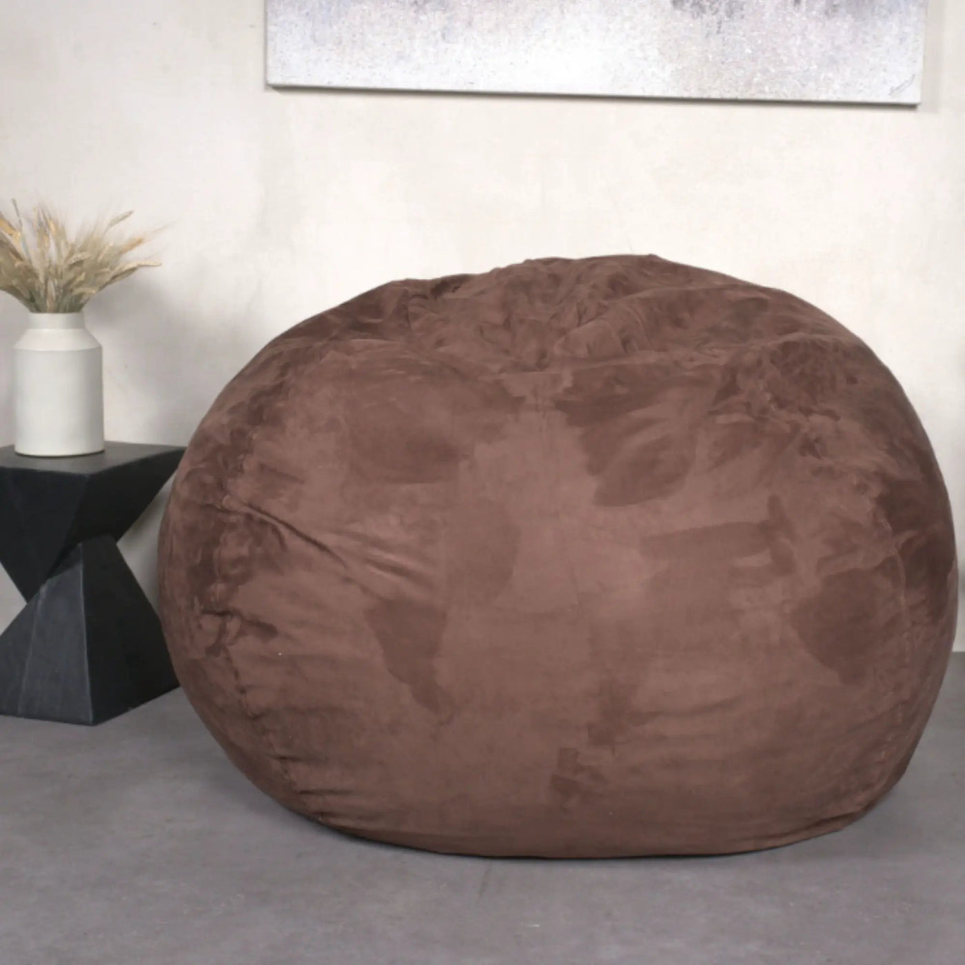 Comfortable High Density Shredded Foam Bean Bag Chair With Removable Cover by HouseOfZazla