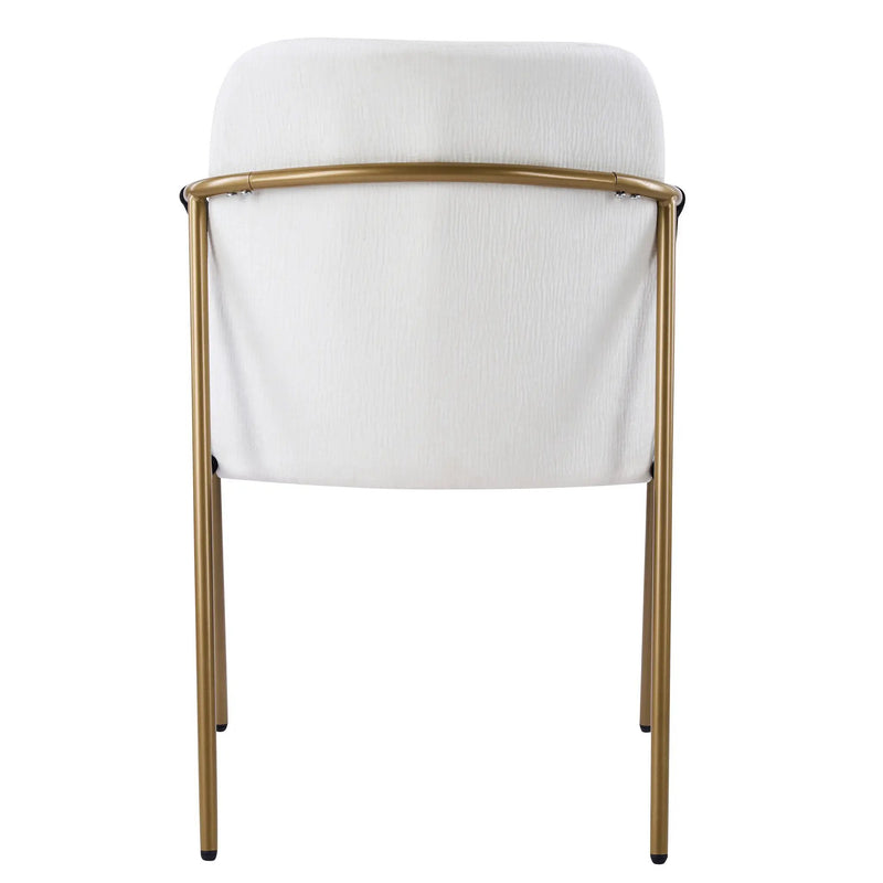 Modern Glam Upholstered Dining Chairs (Set of 2) by HouseOfZazla