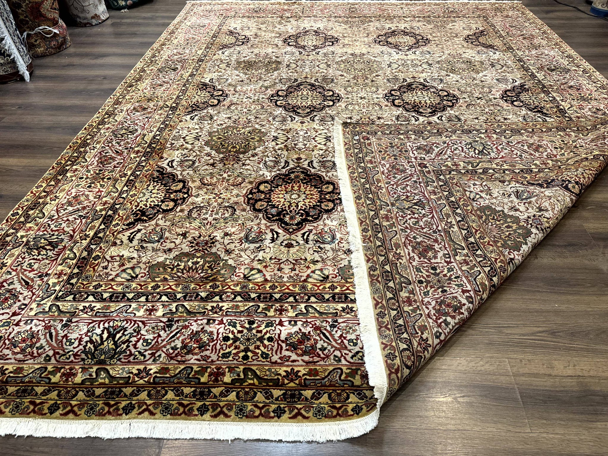 Indian Agra Rug 9x12, Fine Oriental Carpet by Jewel Rugs