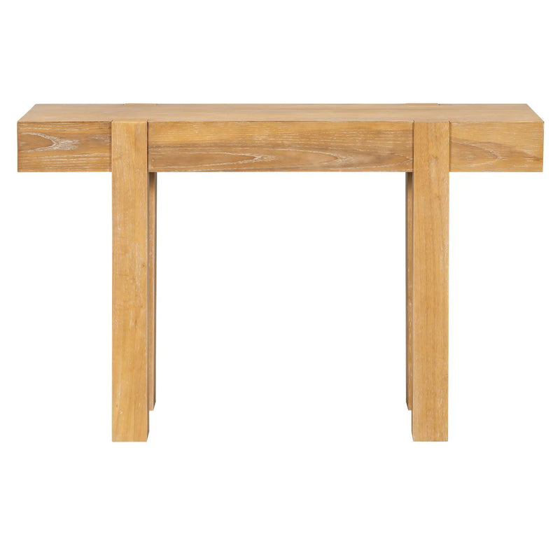 TREXM Rustic Minimalist Console Table with Hidden Drawer by HouseOfZazla
