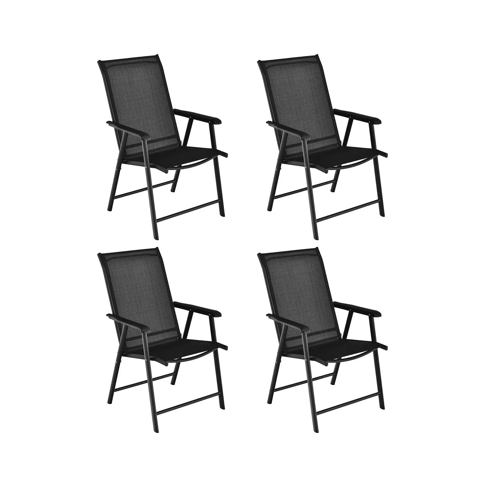4-Pack Patio Folding Chairs Portable for Outdoor Camping by DirectDeals