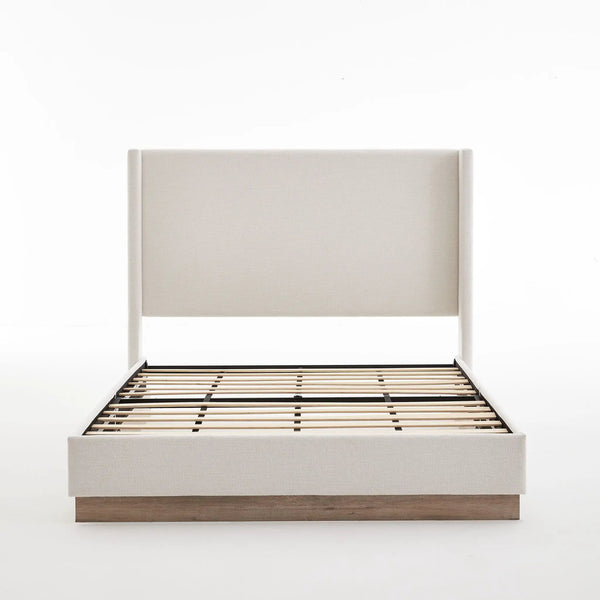 Hosford - Minimalist Upholstered Wingback Bed