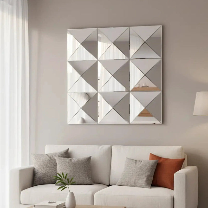 3D Mirror Wall Decor Beveled Glass Wall Mirror by HouseOfZazla
