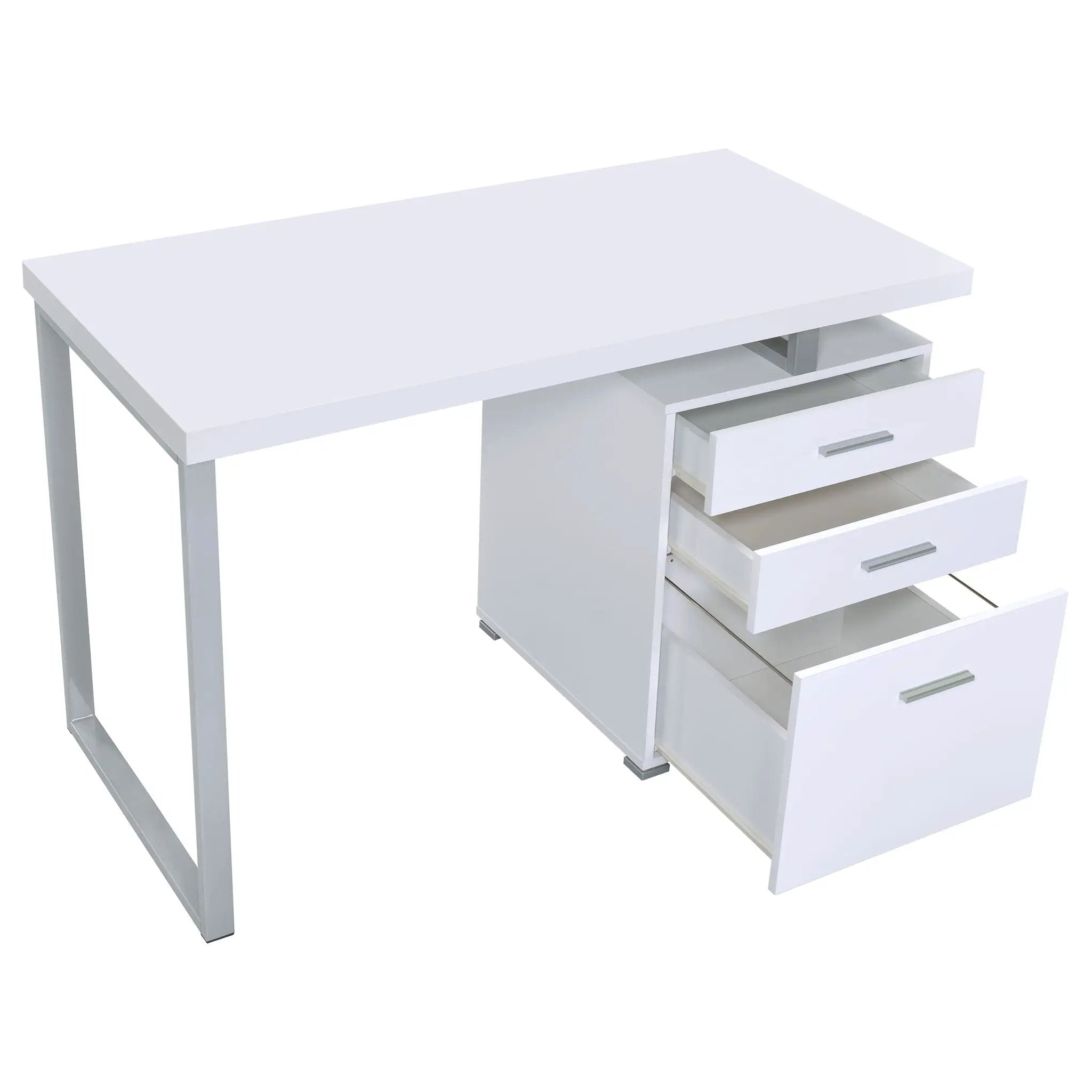Brennan 47-inch 3-drawer Office Computer Desk White by Unique Piece Furniture