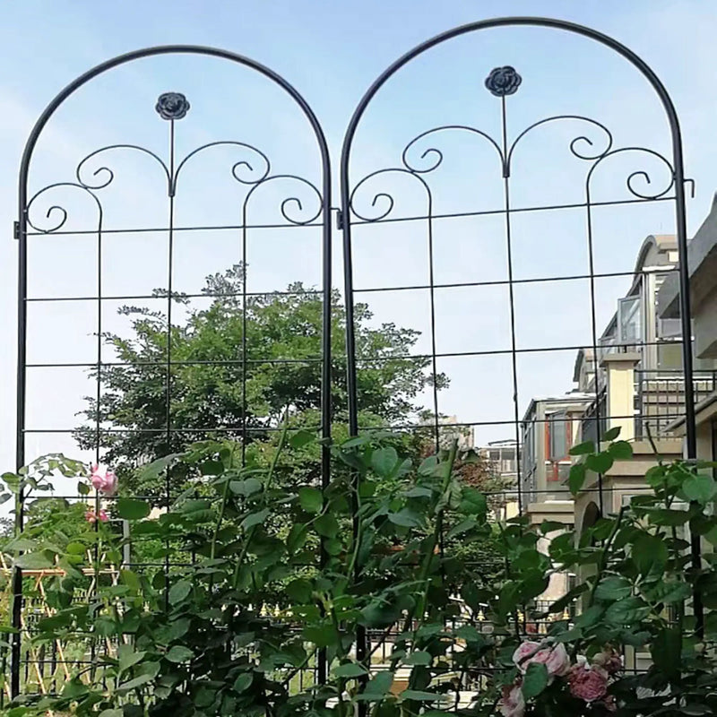 Metal Garden Trellis For Climbing Plants Outdoor Rustproof Plant Support Rose Trellis Netting Trellis by HouseOfZazla