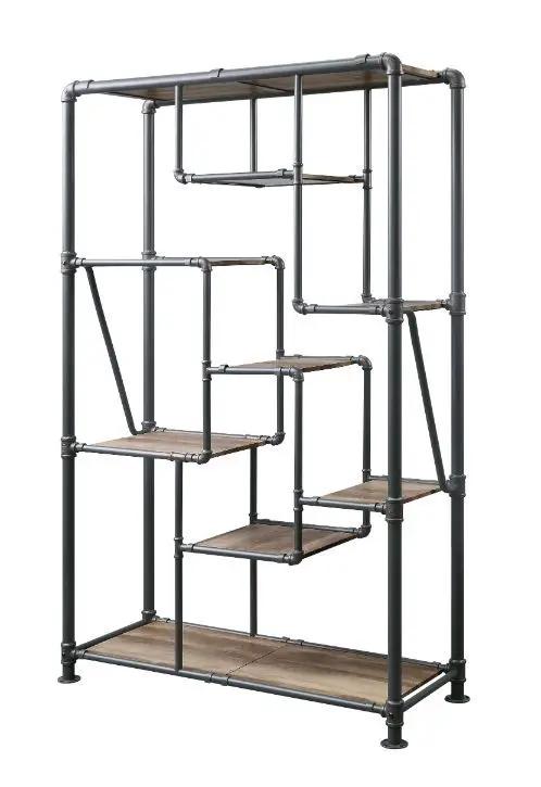 Brantley - Bookshelf - Antique Oak & Sandy Gray by Unique Piece Furniture