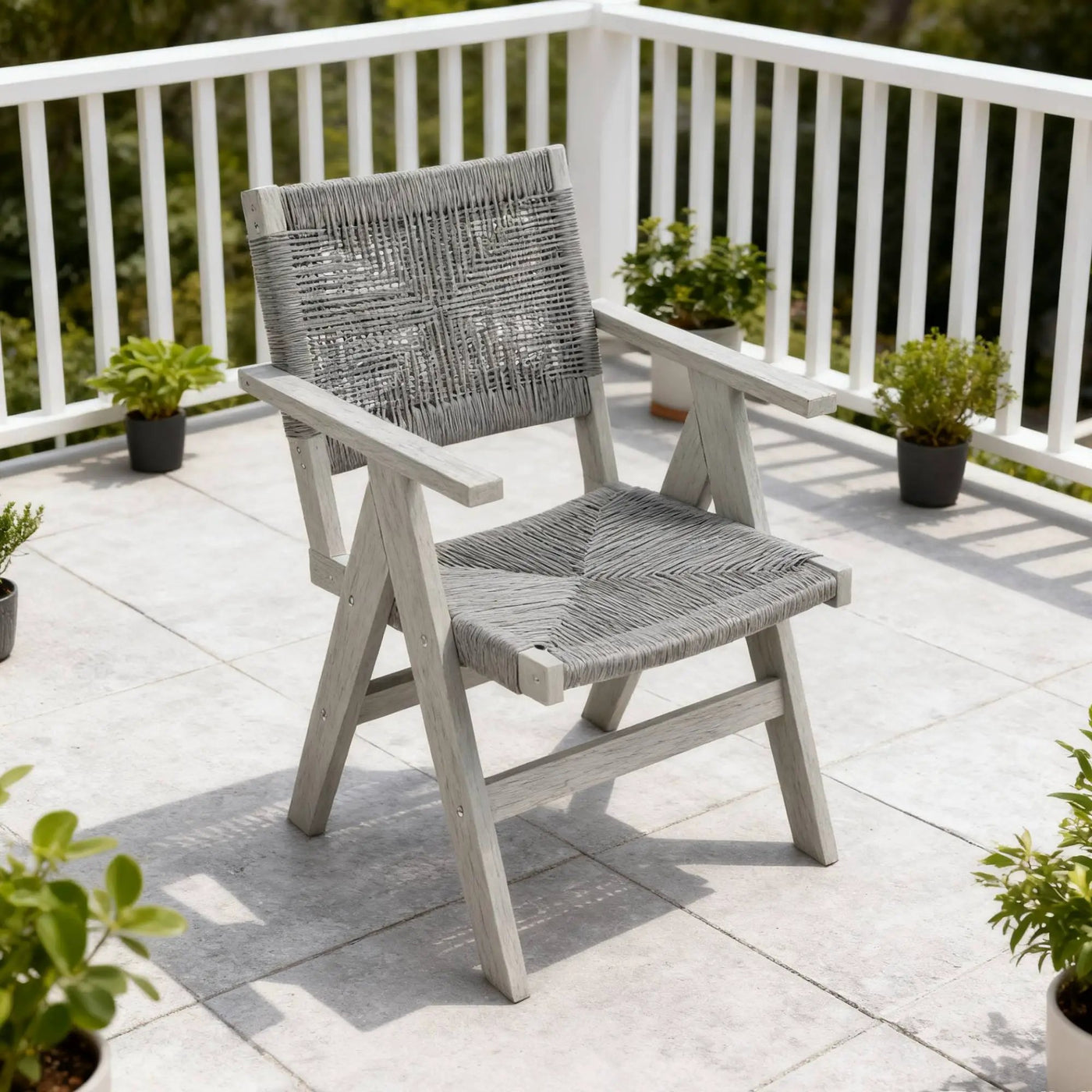 2 Piece HIPS All-Season Dining Chair Suitable For Garden Dinners & Versatile Outdoor Eating Spaces by HouseOfZazla
