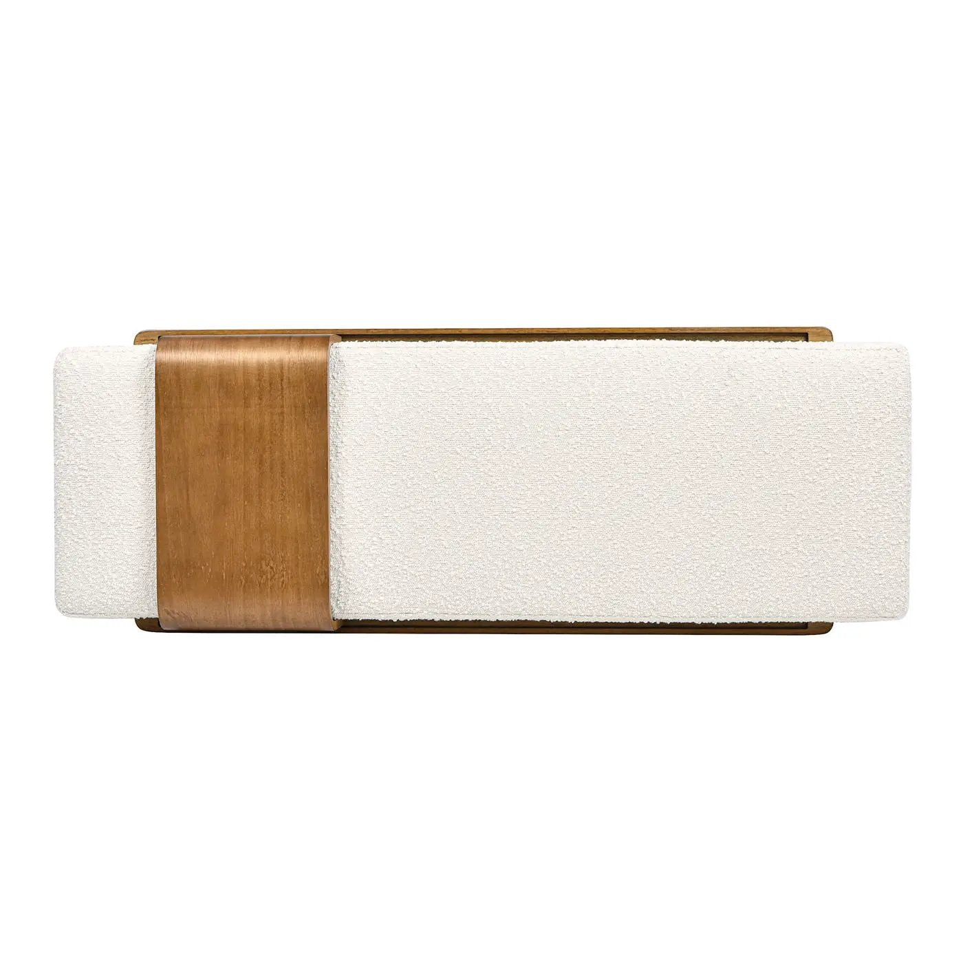 Billie - Modern Telephone Bench With Sliding Shelf - Ivory White by Unique Piece Furniture