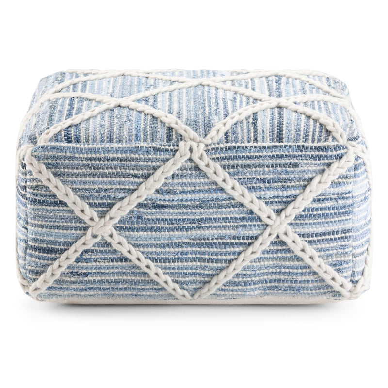 Cowan - Handcrafted Square Pouf by HouseOfZazla