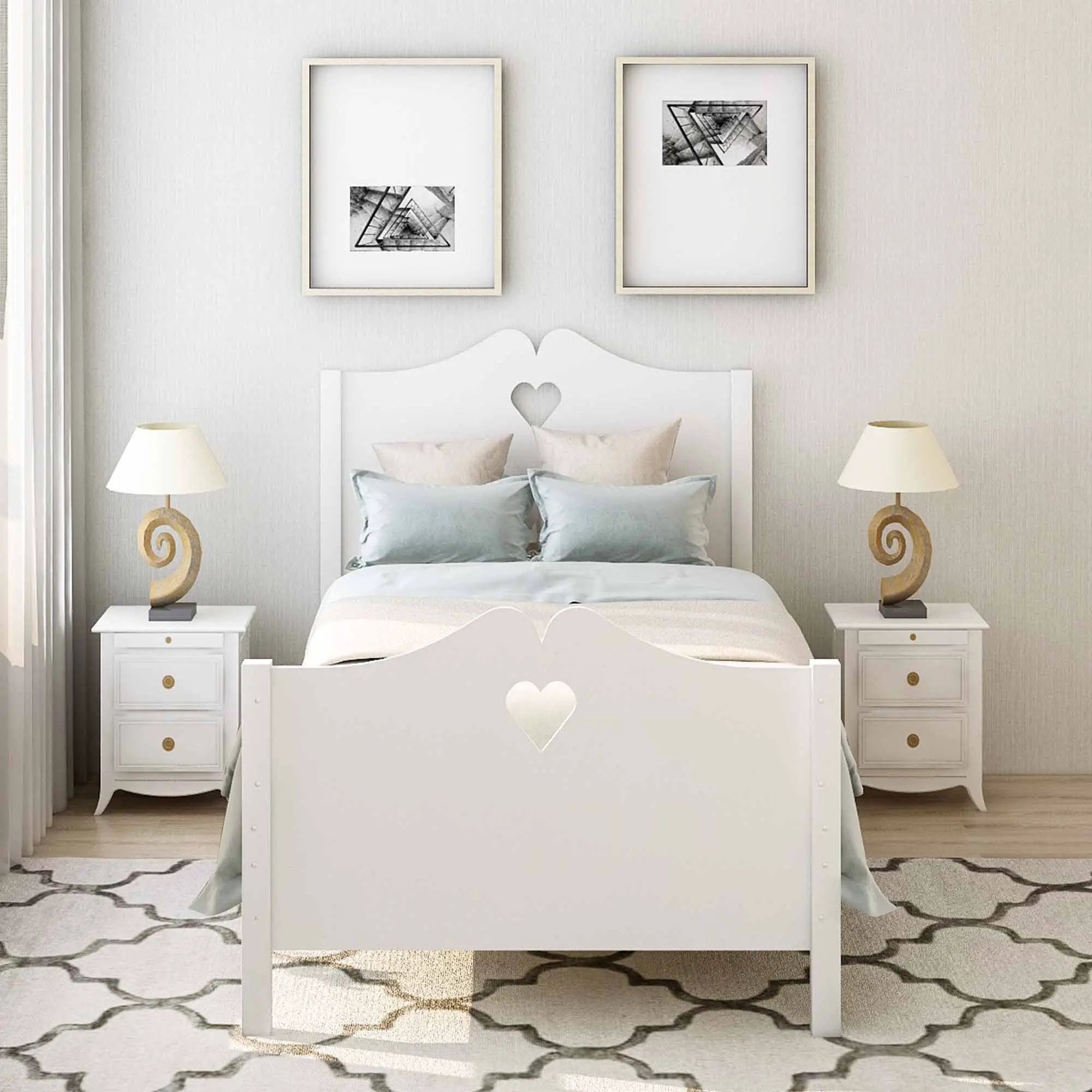 Platform Bed With Slat Support And Headboard And Footboard by HouseOfZazla