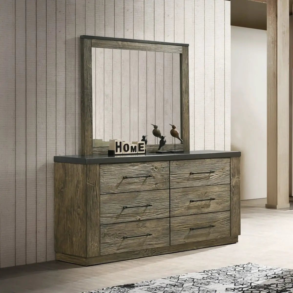 Lance - Mirror - Tree Bark by Unique Piece Furniture