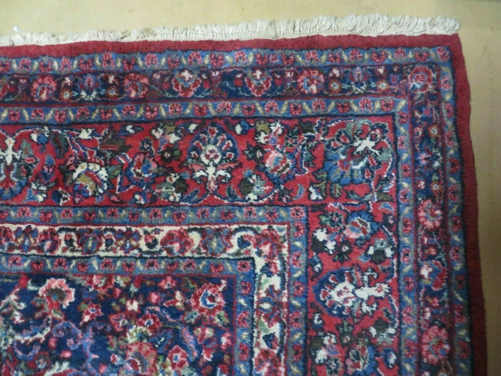 Persian Sarouk Rug 9x12 - Semi Open Field Medallion Carpet by Jewel Rugs