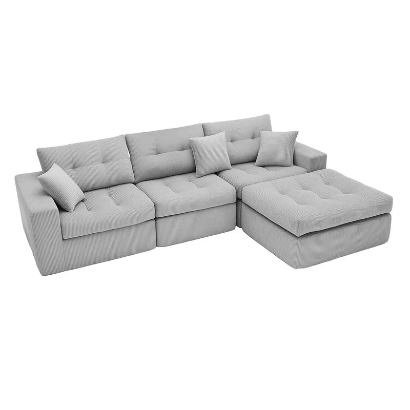 Corner Chaise L-Shaped Sectional Sofa Bed by Unique Piece Furniture