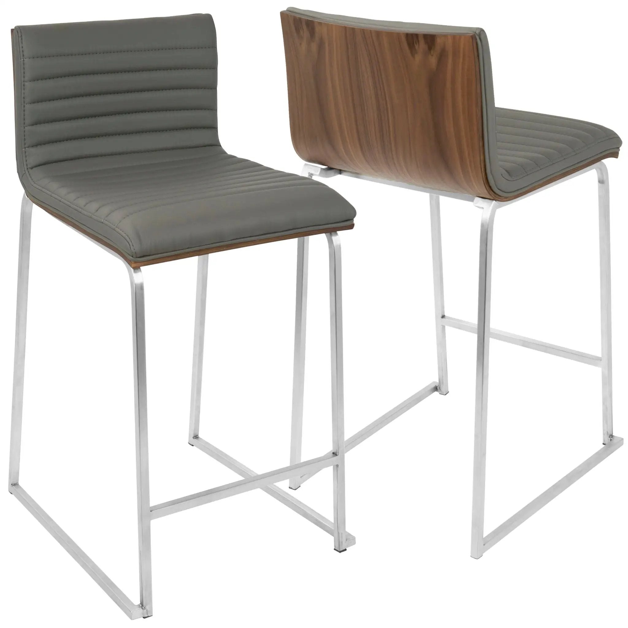 Mara - Contemporary Elegant Design Counter Stool (Set of 2) by HouseOfZazla