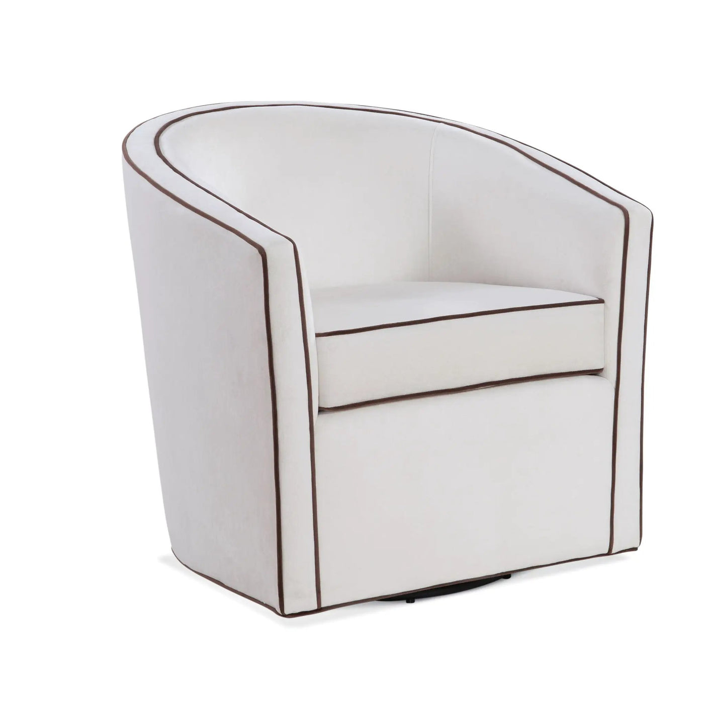 Kendall - Swivel Chair With Barrel Back Design by HouseOfZazla