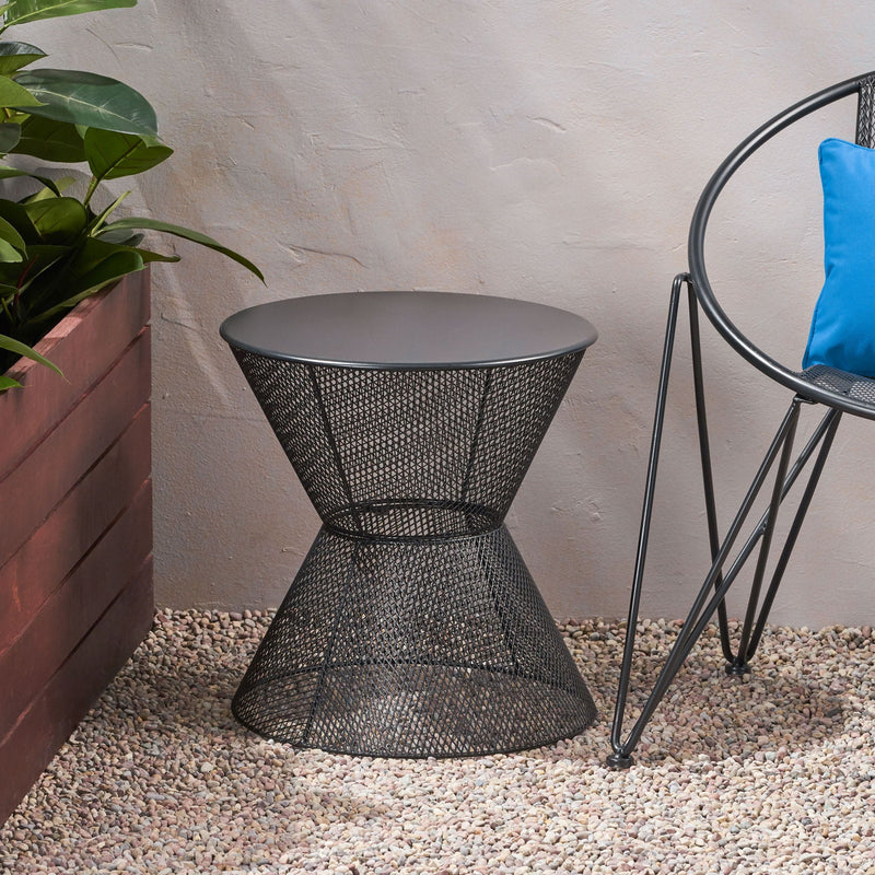 Nevada Contemporary Side Table With Design by HouseOfZazla