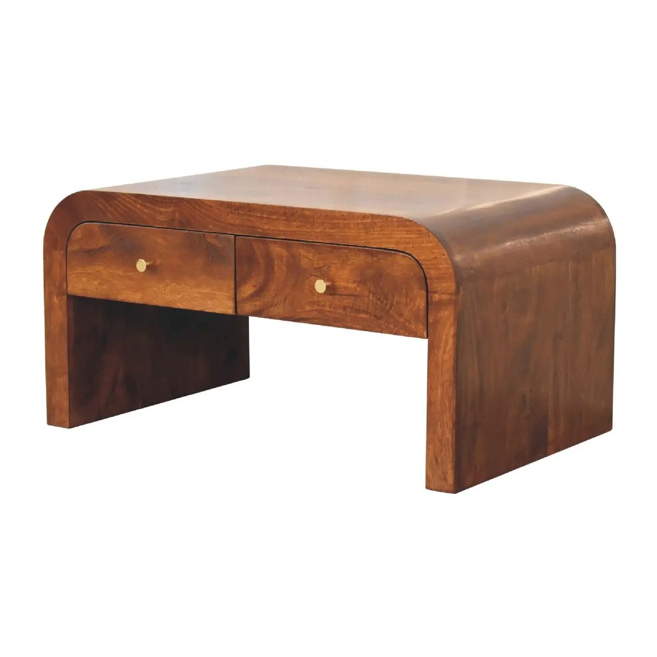 Darcy - Coffee Table, 2 Drawer - Chestnut by HouseOfZazla