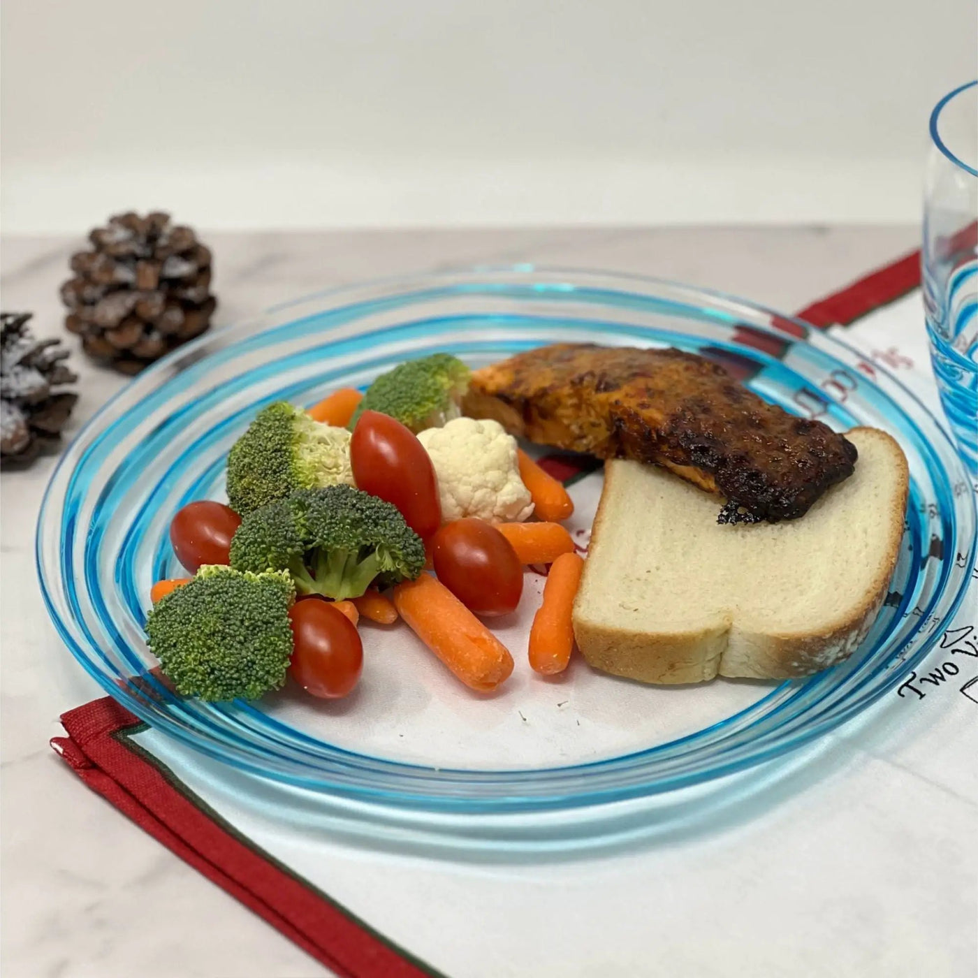 Designer Swirl Acrylic Dinner Plates (Set of 4) by HouseOfZazla