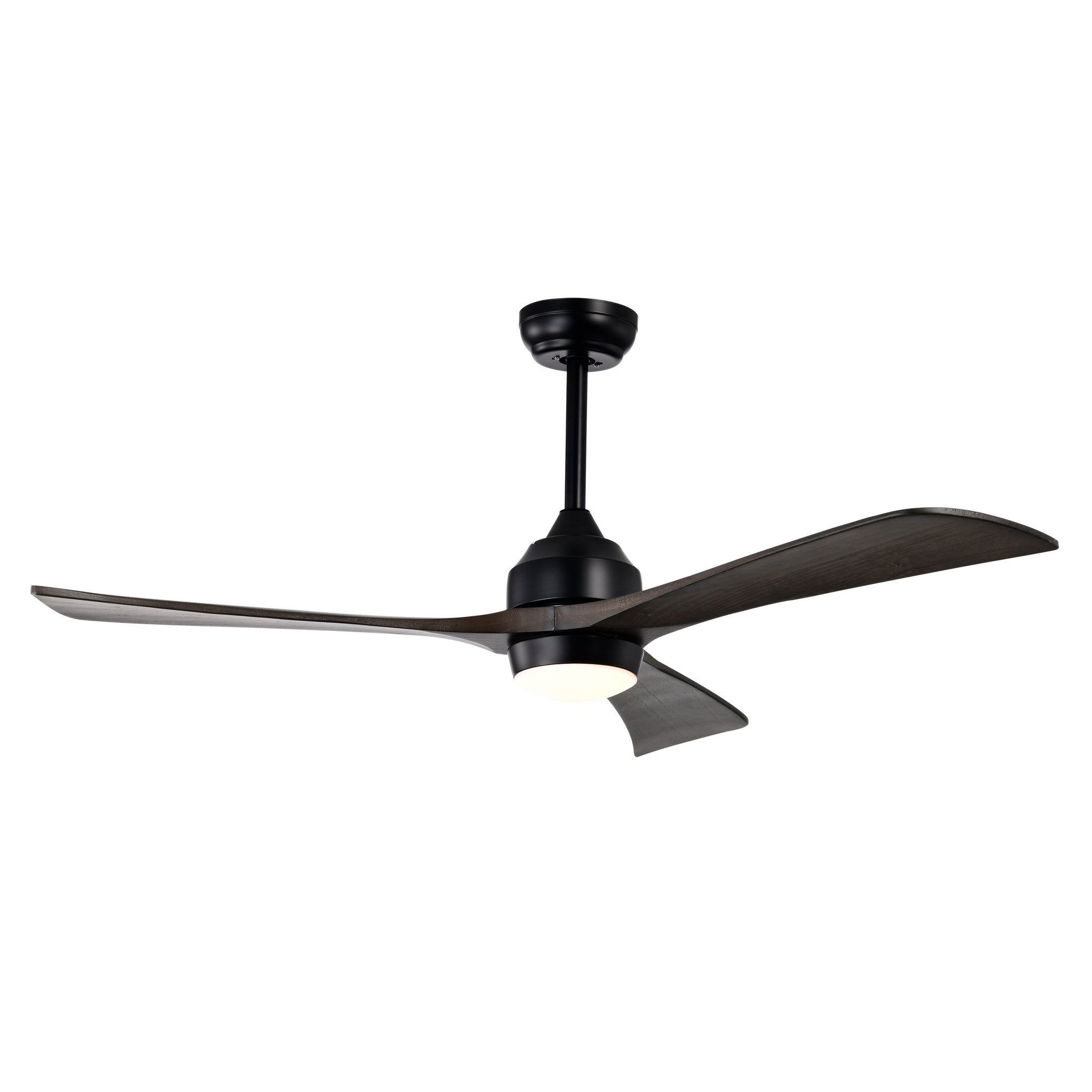 52" Solid Wood Blades Ceiling Fan with Lights Remote Control, Quiet DC Motor by HouseOfZazla