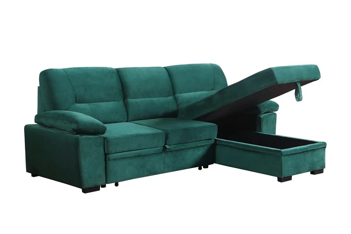 Kipling - Reversible Sleeper Sectional Sofa Chaise by Unique Piece Furniture