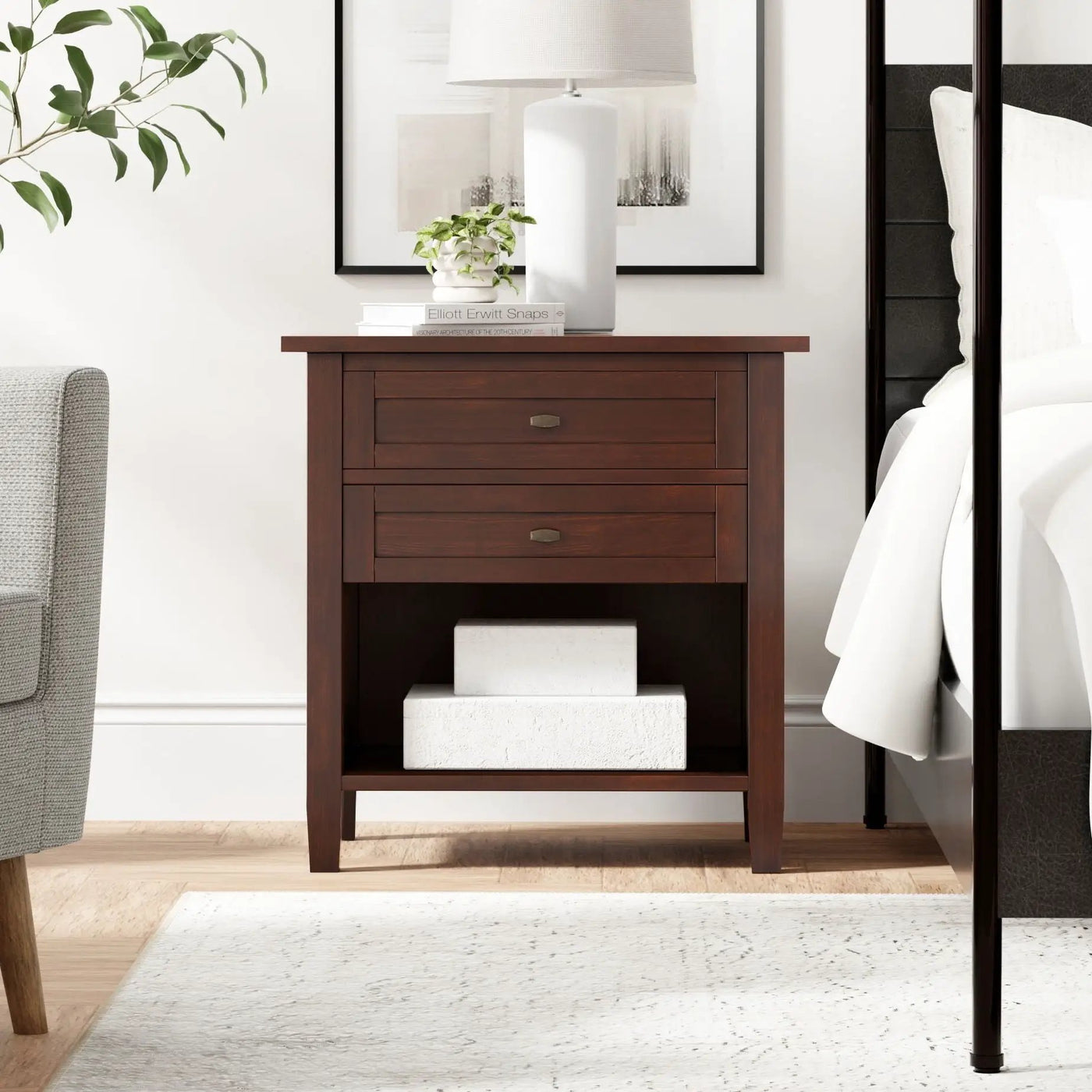 Warm Shaker - Handcrafted Bedside Table by Unique Piece Furniture