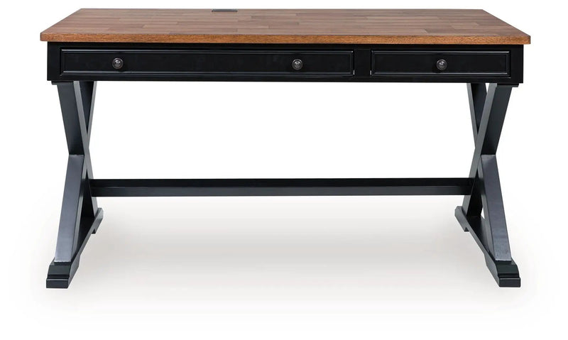 Wildenauer - Home Office Desk - Brown / Black by Unique Piece Furniture