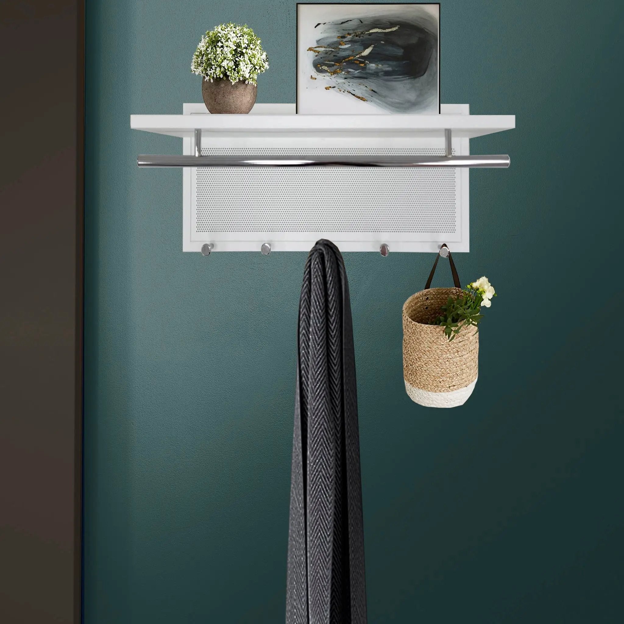 Esyspot - Hook Wall Mounted With Shelf by Unique Piece Furniture