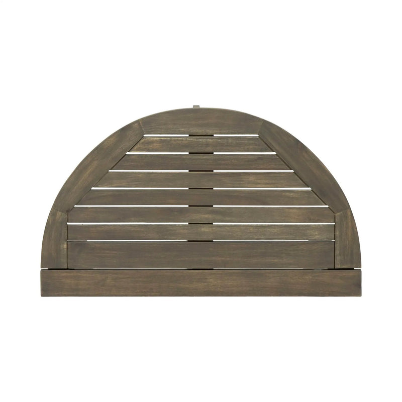 Outdoor Half Round Folding Acacia Wood Bistro Table by HouseOfZazla