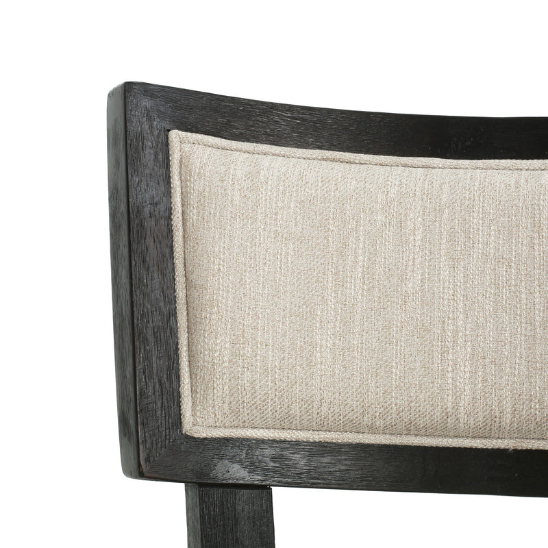 Farmhouse Style Fabric Upholstered Side Dining Chair Set by HouseOfZazla