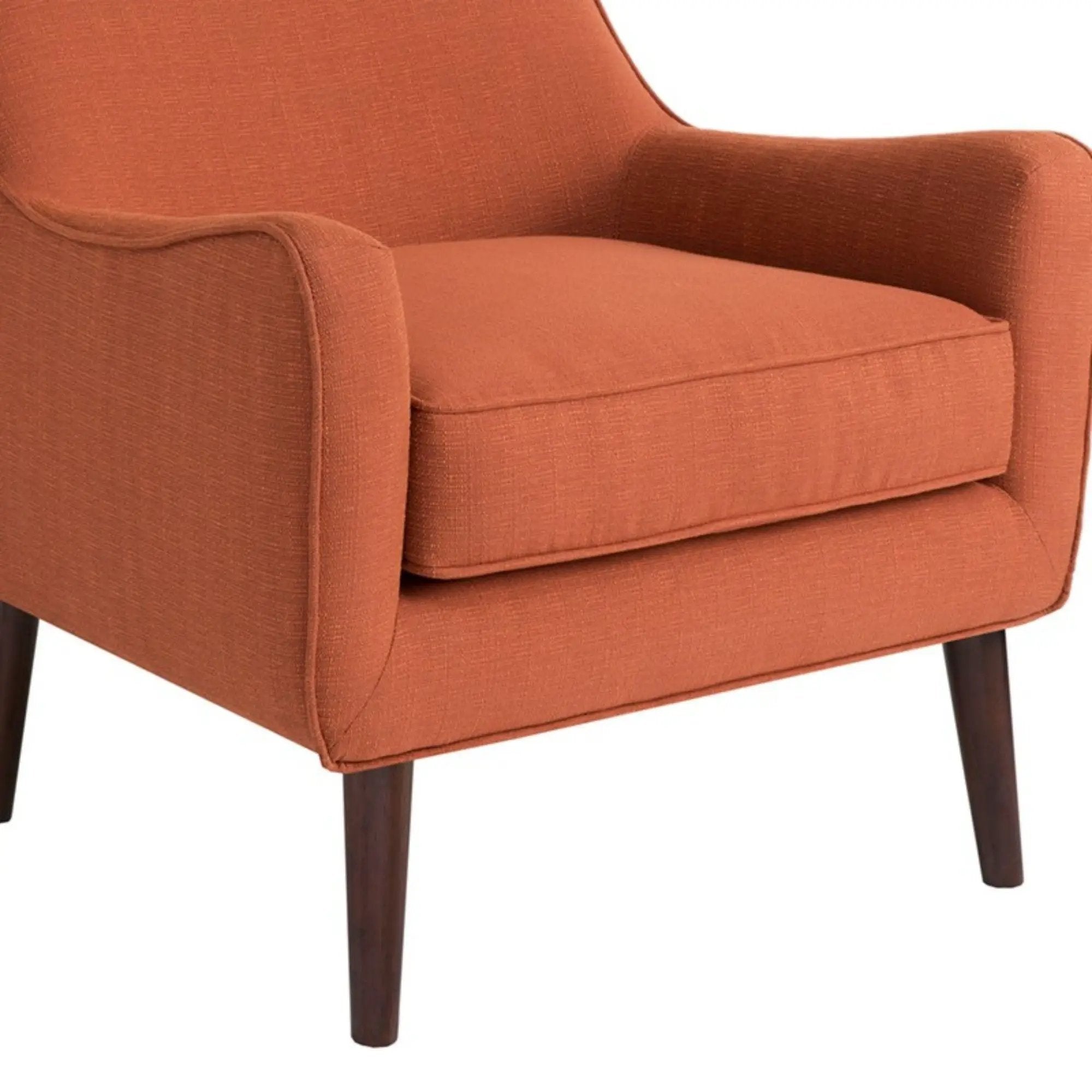 Accent Chair Upholstered With Legs - Burnt Orange by Unique Piece Furniture